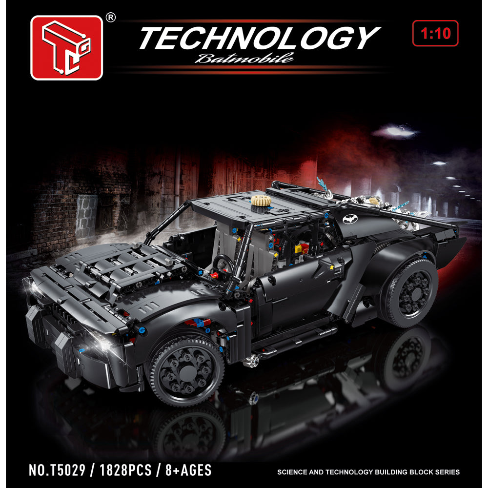 Technic BATMANS BATMOBIL Spielzeugauto, Modellauto-Bausatz aus dem Batman-Film von 2022