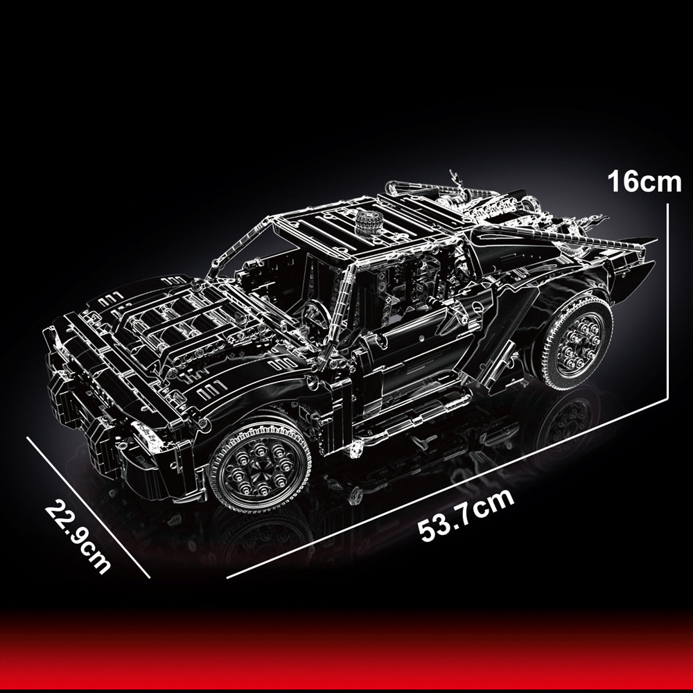 Technic BATMANS BATMOBIL Spielzeugauto, Modellauto-Bausatz aus dem Batman-Film von 2022