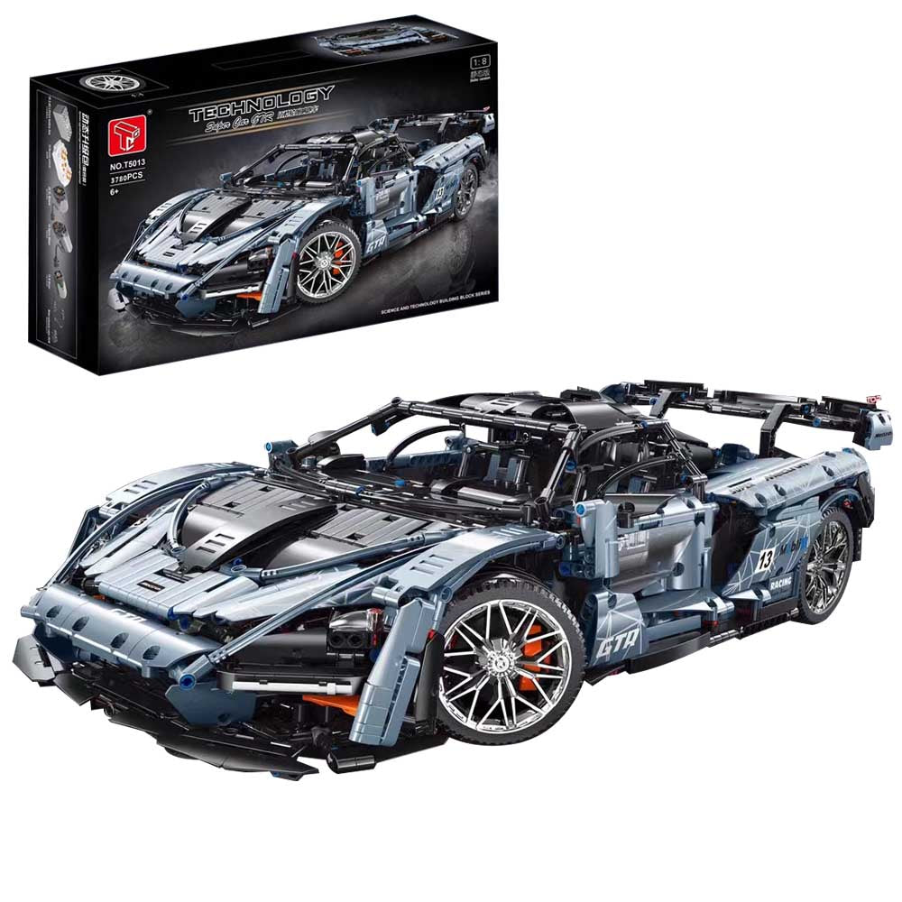 Technik Auto für Mclaren Senna, 3780 Teile Technik Sportwagen Ferngesteuert Mit 4 Motoren, Technic Rennwagen Modellbau Klemmbausteine Kompatibel mit Lego Technik