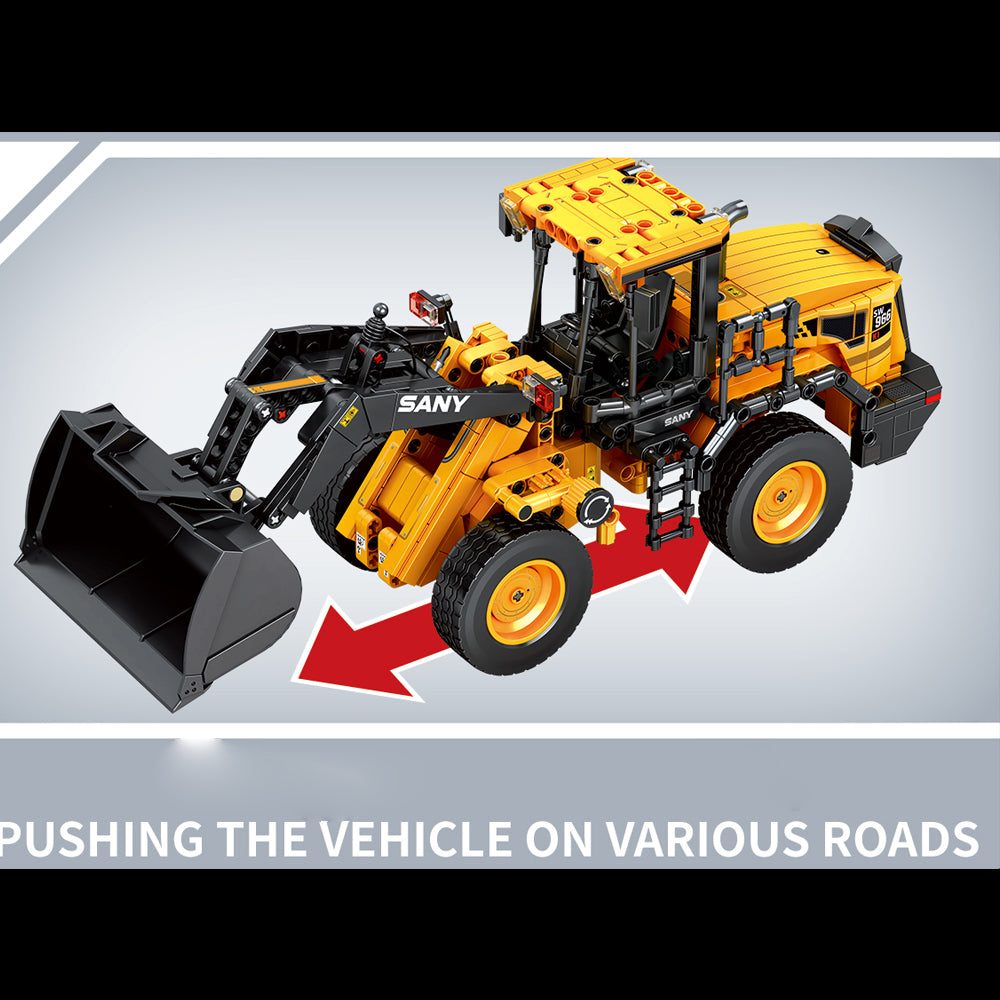 Technik Bulldozer Modell, Sembo712016, Technic Bulldozer ab 7 Kompatibel mit Lego Technik Bulldozer