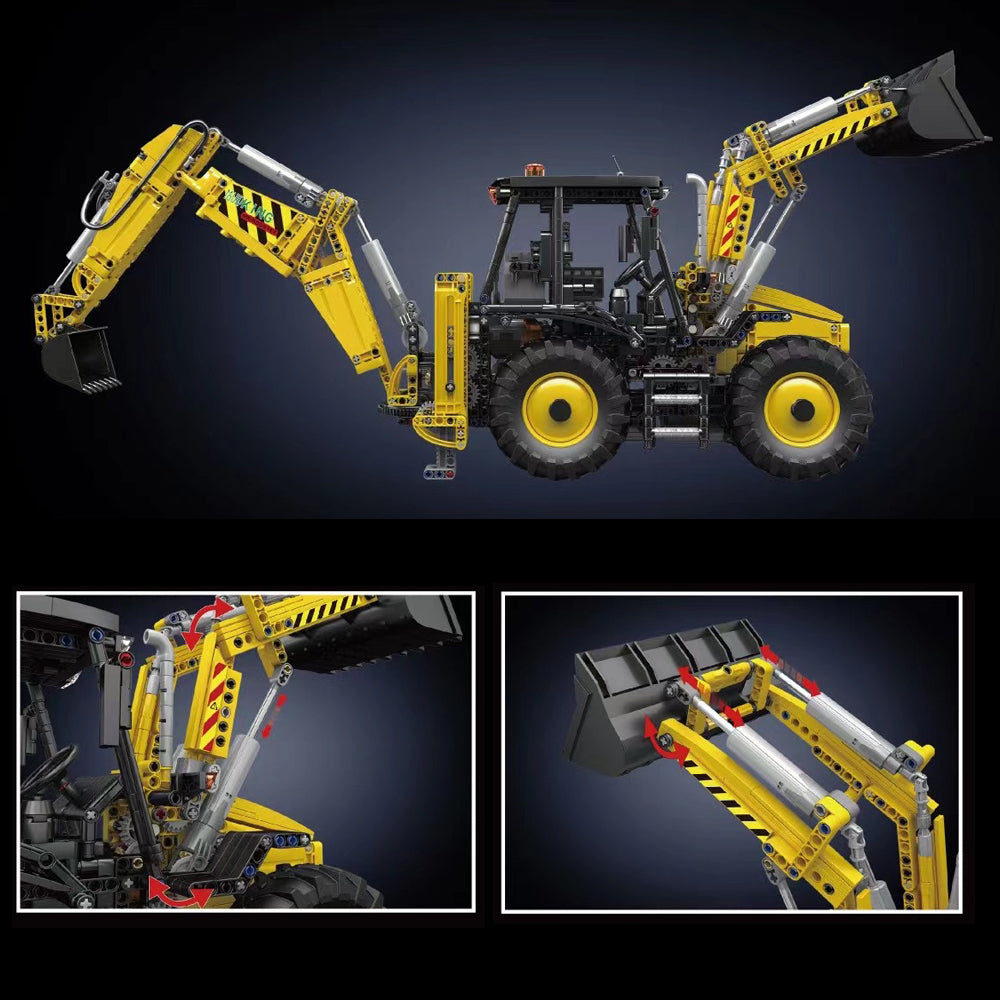 Technik Bagger Technik Bulldozer 2 in 1 Technik Bagger Ferngesteuert Modell, 2239 Teile Technik Bagger Modell Kompatibel mit Lego Technik Bagger