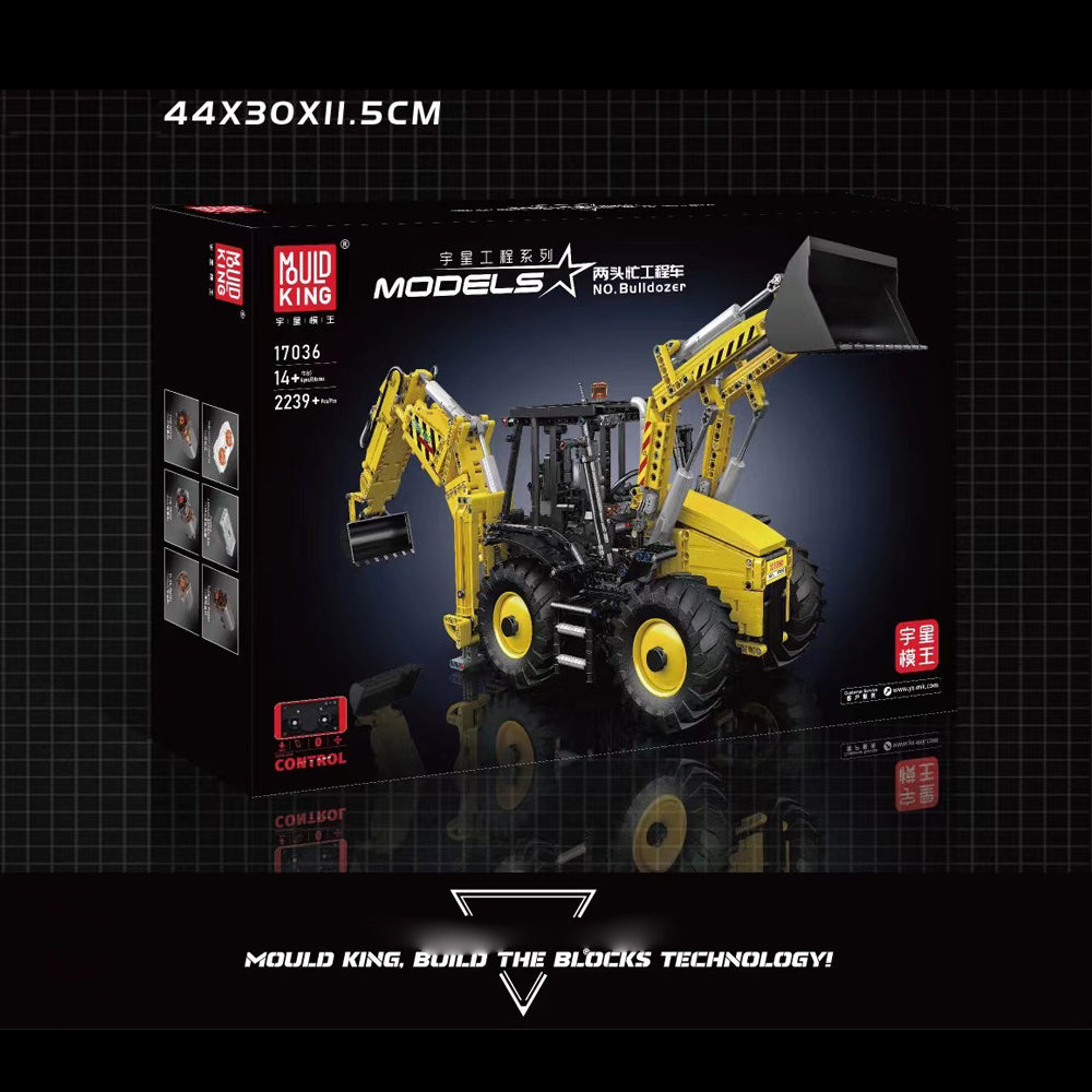 Technik Bagger Technik Bulldozer 2 in 1 Technik Bagger Ferngesteuert Modell, 2239 Teile Technik Bagger Modell Kompatibel mit Lego Technik Bagger