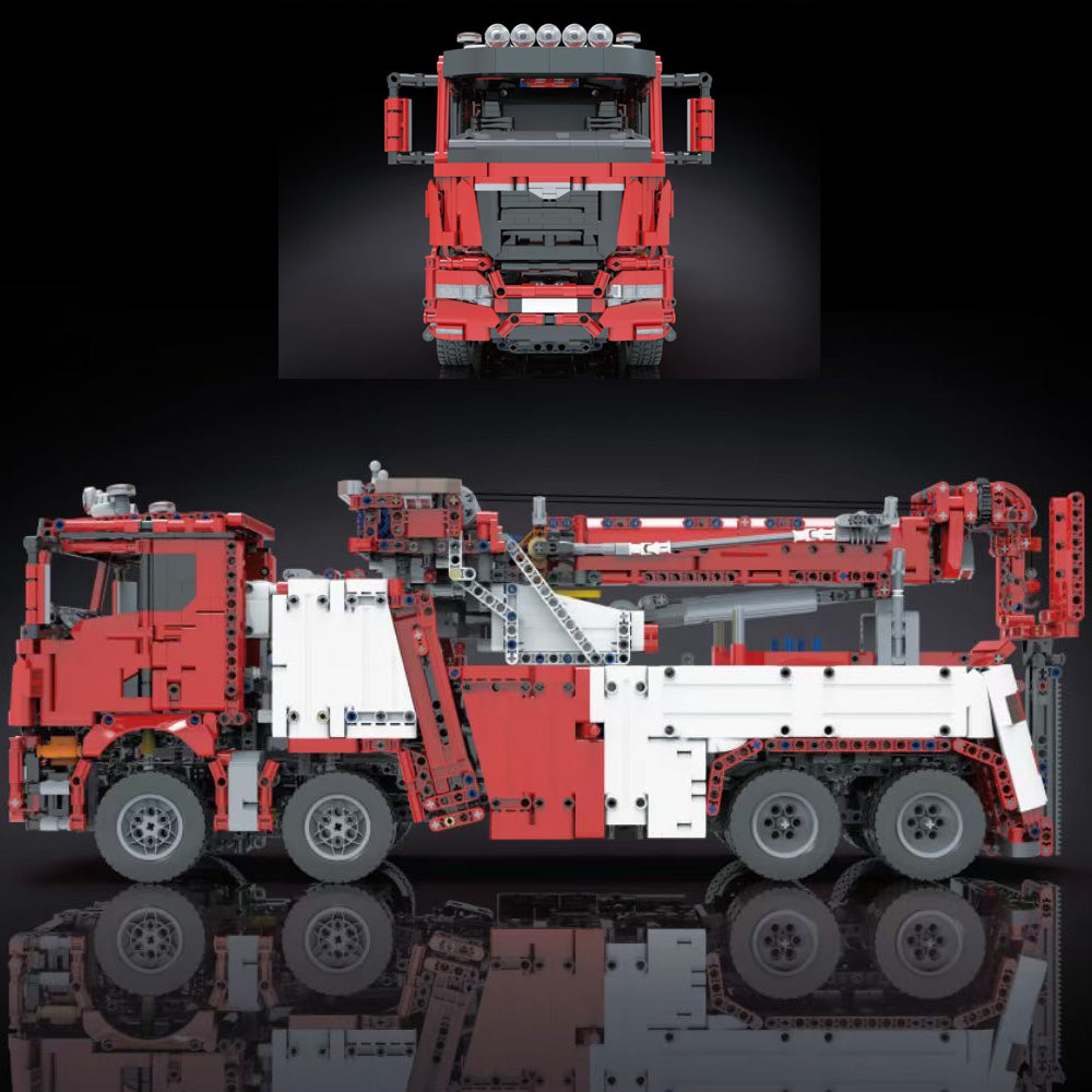 Technik Feuerwehr LKW, 4420 Teile Technik Feuerwehrauto, Technic Ferngesteuert Auto mit 7 Motoren Bausatz Kompatibel mit Lego Technik