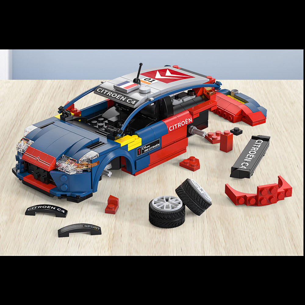 CADA C51078w Technik Citroen C4 WRC Rennwagen, Technic Auto Ferngesteuert Auto Modell Bausatz Kompatibel mit Lego Technik