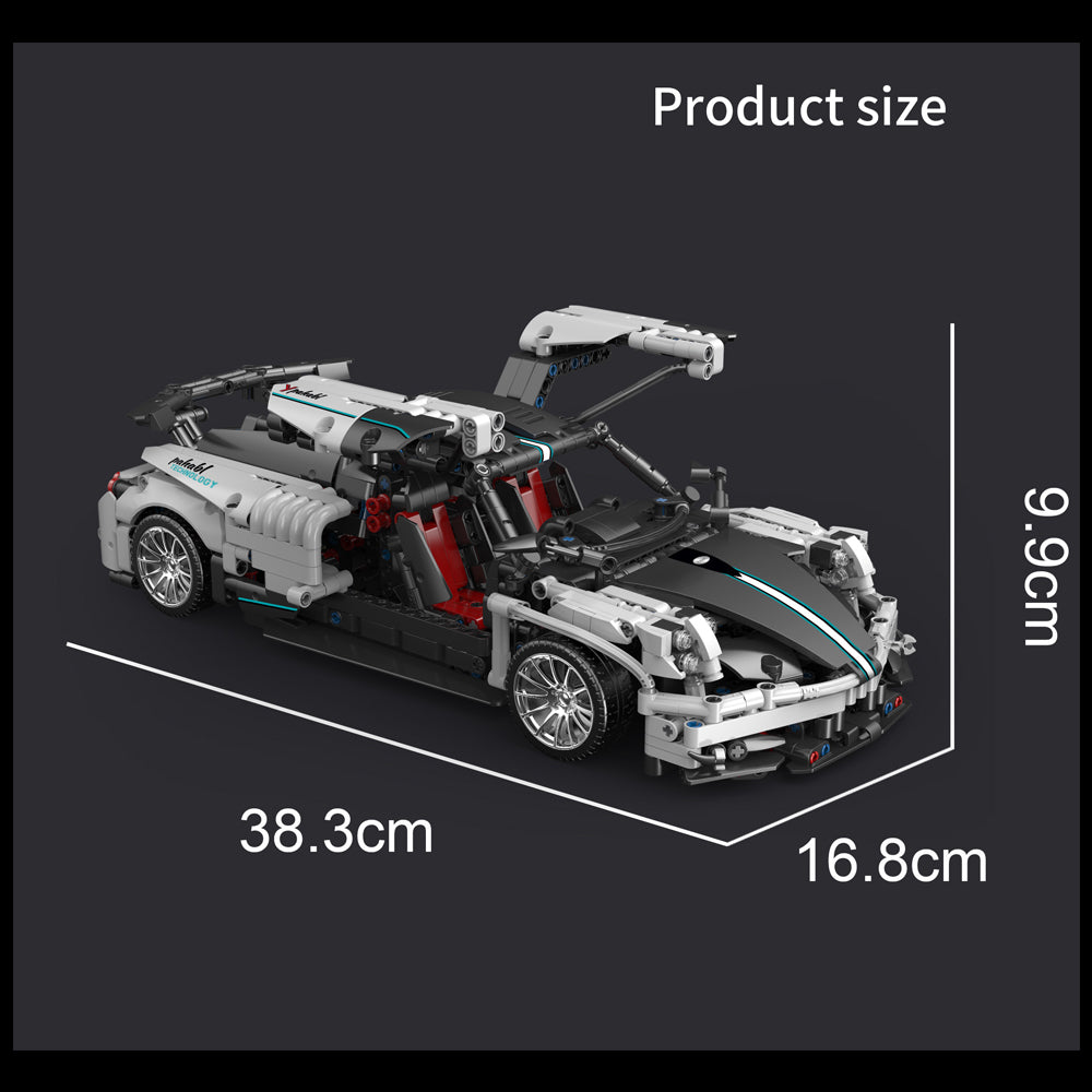 Technik Auto für Pagani Zonda, Technik Sportwagen Ferngesteuert Auto, Technik Supercar Motorisierte Modell Custom Bausteine Kompatibel mit Lego Technik