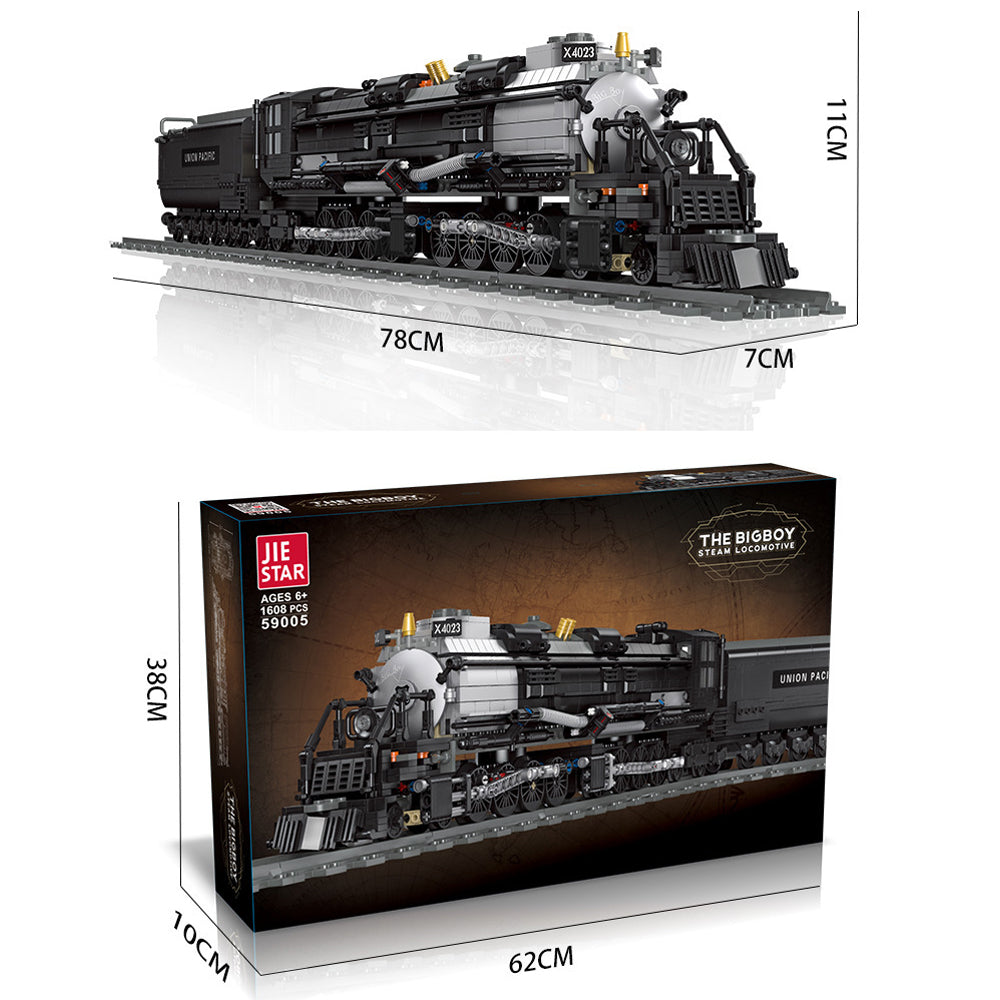Technik Zug Lokomotive Modell, 1608 Teile Technik Dampflokomotive Technik Zug Schienen Custom Bausteine Kompatibel mit Lego Technik