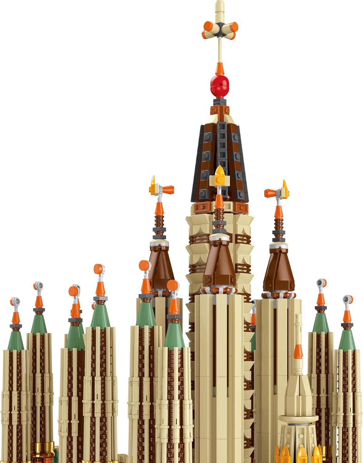 Architektur Sagrada Família Modellbausatz, Modular Kirche Klemmbausteine Sagrada Familia Bausteine Bausatz aus 10327+ Teile, Mit Original Verpackung ﻿