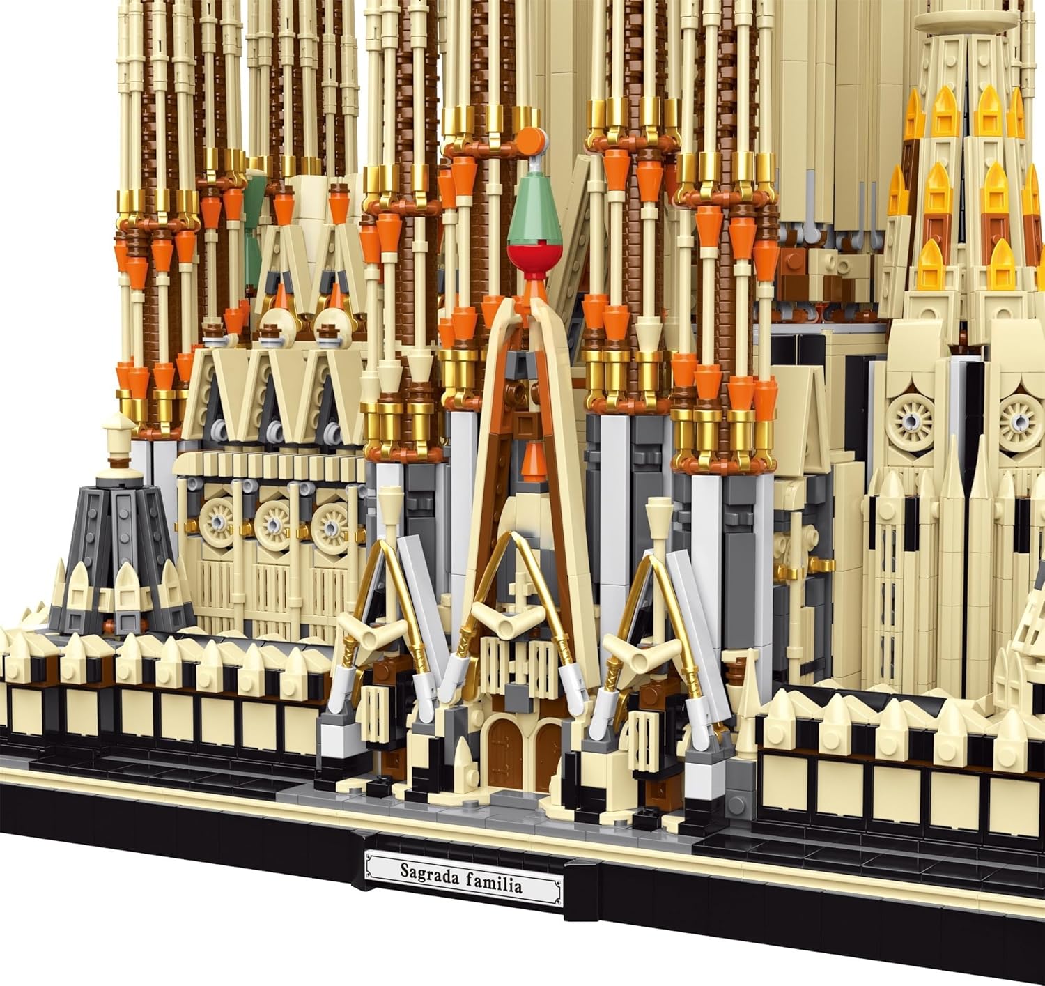 Architektur Sagrada Família Modellbausatz, Modular Kirche Klemmbausteine Sagrada Familia Bausteine Bausatz aus 10327+ Teile, Mit Original Verpackung ﻿