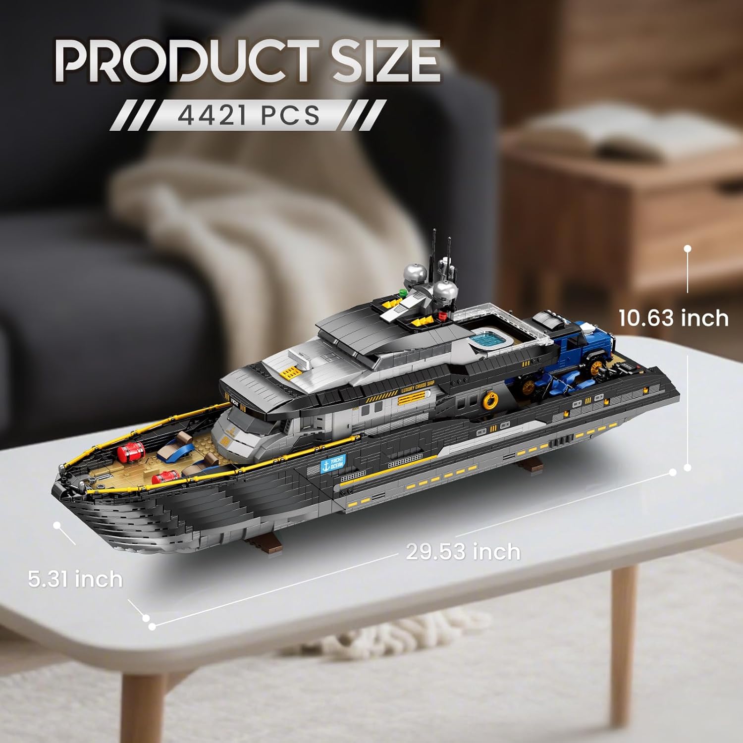 66103 Luxus-Yacht Modellbausatz, 4421 Teile