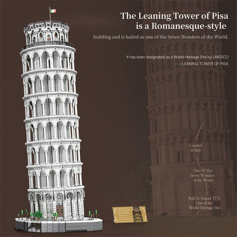 Architecture Schiefer Turm von Pisa Riesiges Modell