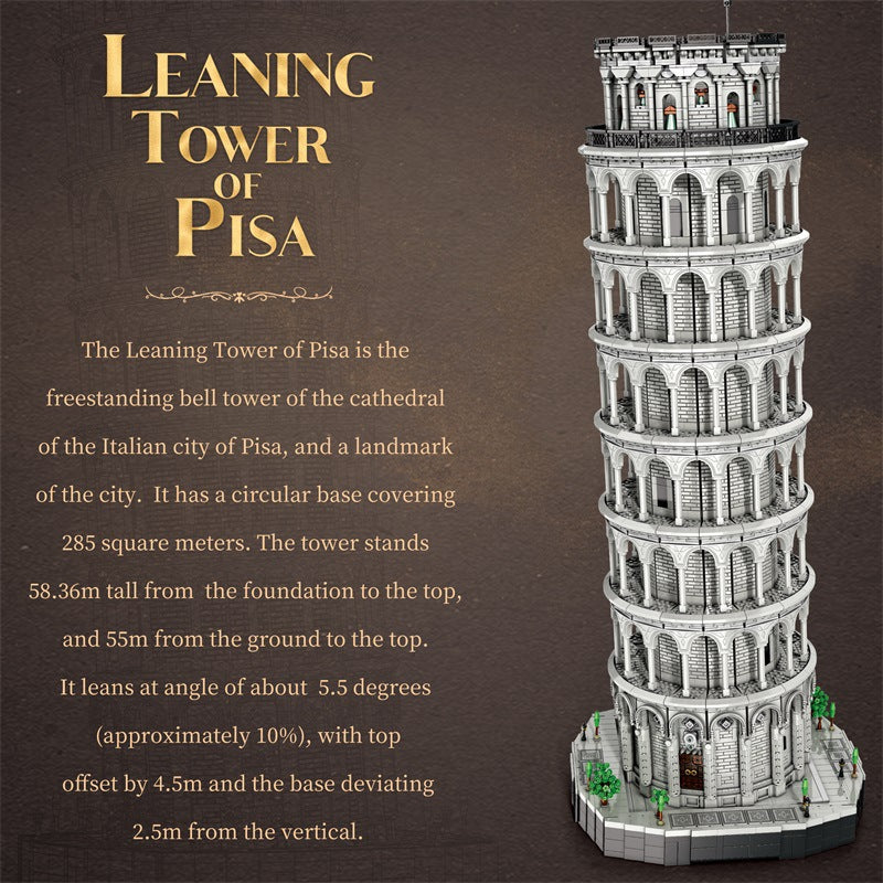Architecture Schiefer Turm von Pisa Riesiges Modell