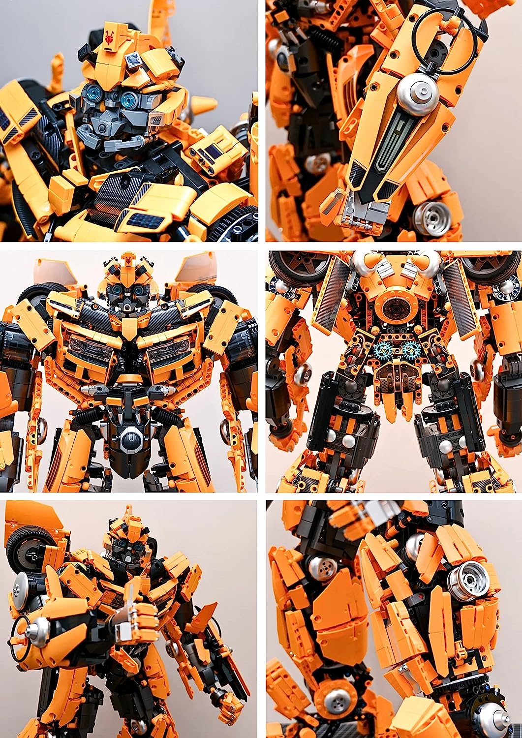 Technik Bumblebee Modellbausatz, 5692 Teile Groß MOC Klemmbausteine Bumblebee Bauset, Kompatibel mit Lego Optimus Prime Bumblebee
