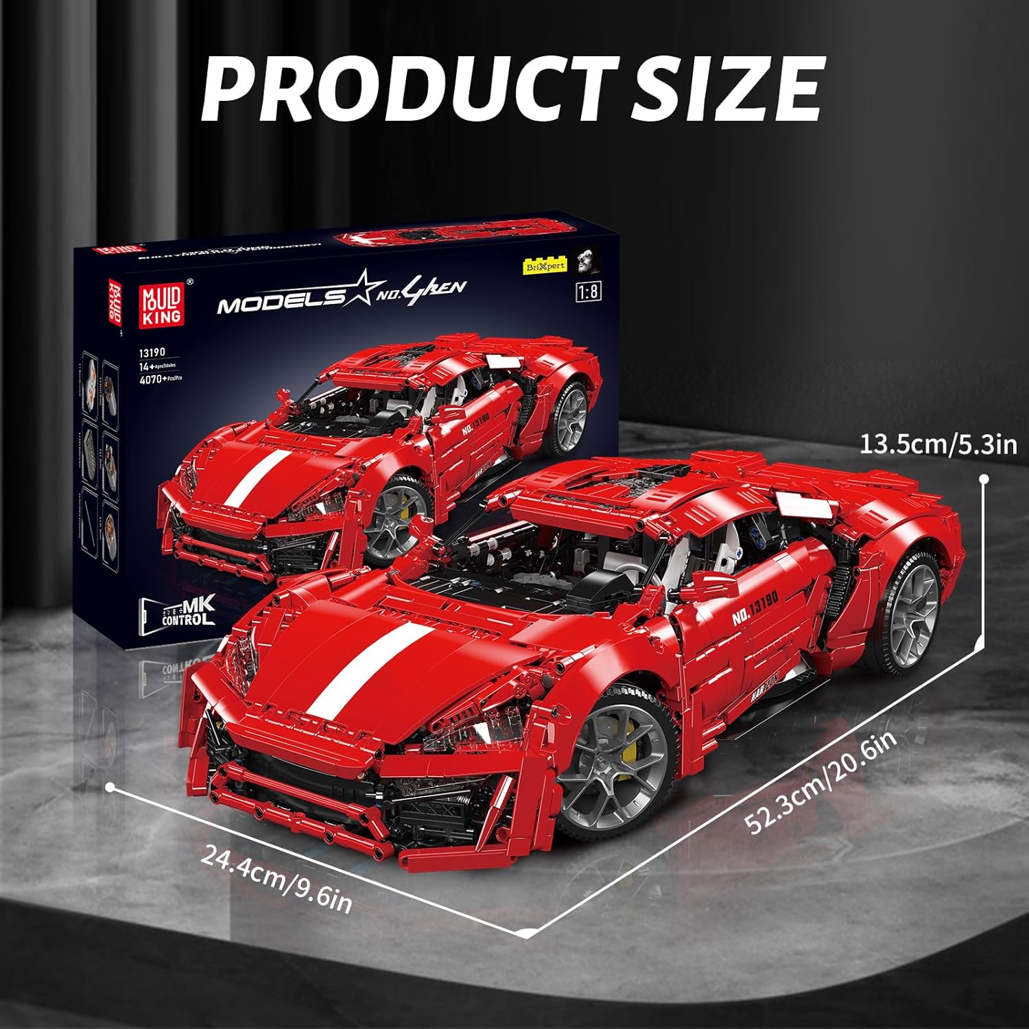 Mould King 13190 Lykan Technik Auto HyperSport Modell