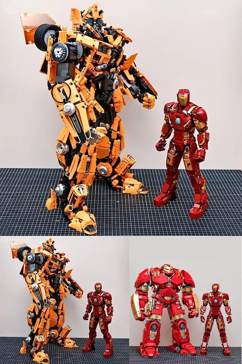 Technik Bumblebee Modellbausatz, 5692 Teile Groß MOC Klemmbausteine Bumblebee Bauset, Kompatibel mit Lego Optimus Prime Bumblebee