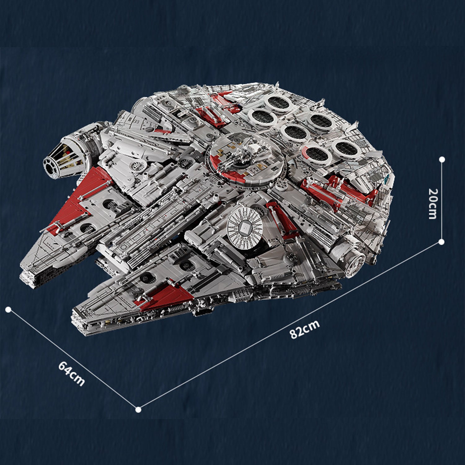 Raumschiff für Lego Star Wars Millennium Falcon Mark II, 11230+ Teile Raumschiff Modell Klemmbausteine Bauset Kompatibel mit Lego Star Wars