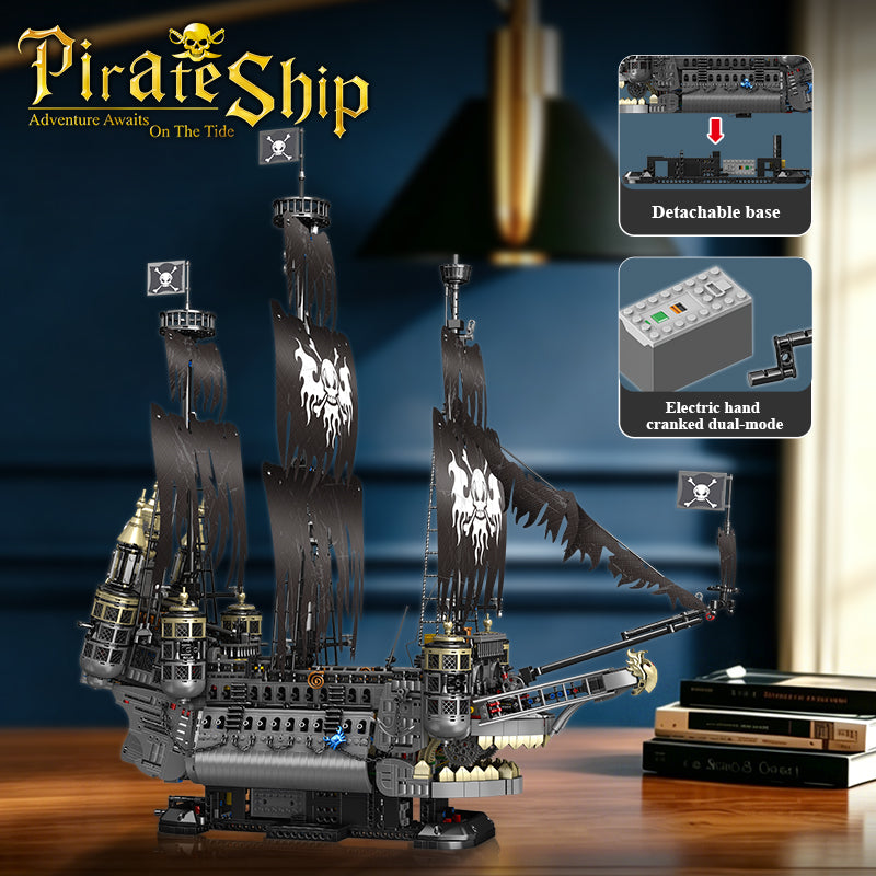 Piratenschiff JD-146, Piraten Schiff Modell, 4250+ Teile Segelschiff Modell Piratenschiff groß Modelbau Schiff Klemmbausteine