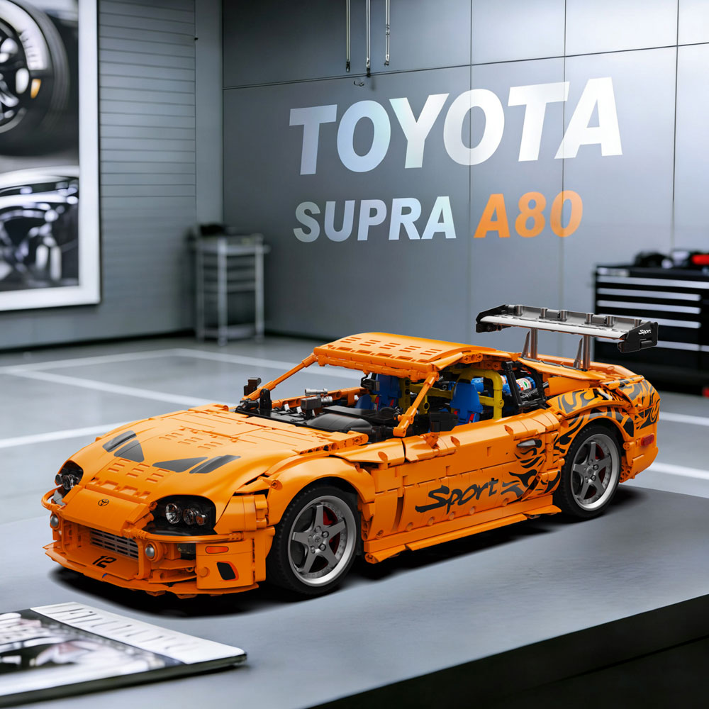 TOYOTA SUPERA A80, YC23049, MOC Auto KIemmbausteine (4508 Teile)
