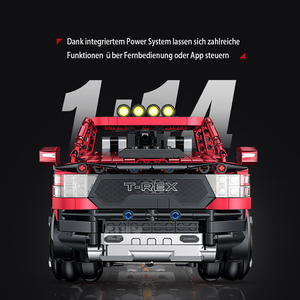 Technik Auto 1: 8 für Dodge RAM Pickup, Technik Auto mit 5 M0T0REN Technik Auto Bausatz MOC Auto KIemmbausteine für Dodge Technik Auto, Originalverpackung