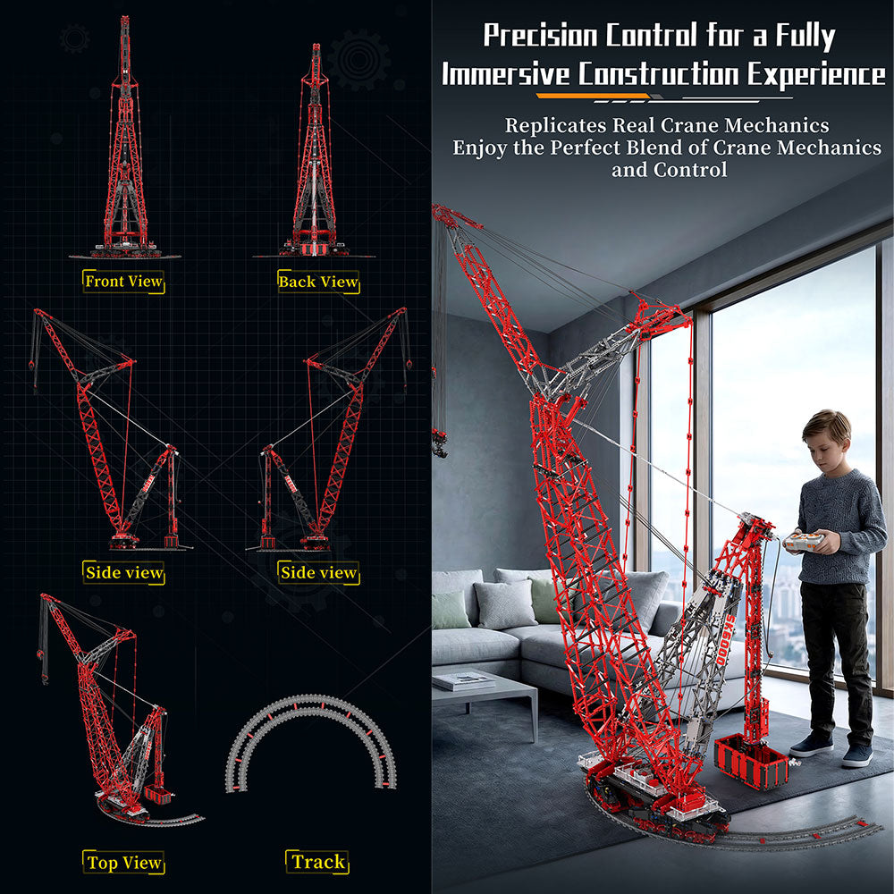 Technik Kran Mammoet SK6000 Riesiger Kran, Maßstab 1:80,  Höhe: 2,46M Kran, 7477 Teile
