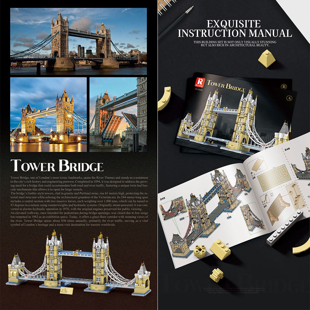 Architecture 55018 Tower Bridge, 1: 145 im Maßstab, 9782 Teile