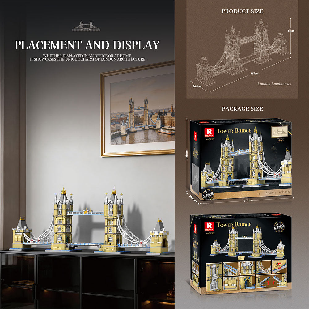 Architecture 55018 Tower Bridge, 1: 145 im Maßstab, 9782 Teile