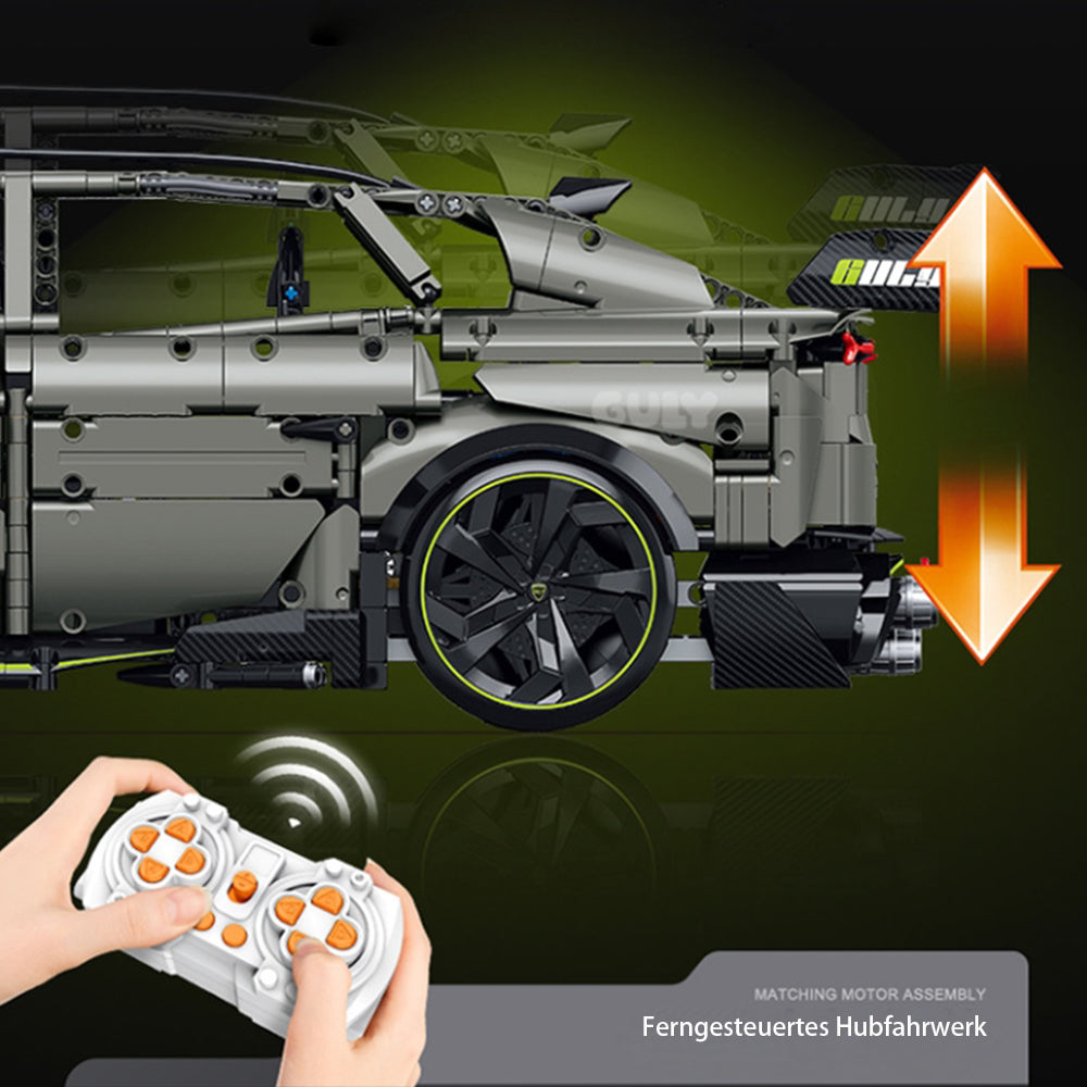 Technik Auto 1: 8 für Lamborghini Urus Hypercar, 3223 Teile Technik Auto mit 6 Motoren Technik Auto Bausatz MOC Auto KIemmbausteine für Lamborghini Technik Auto, Originalverpackung