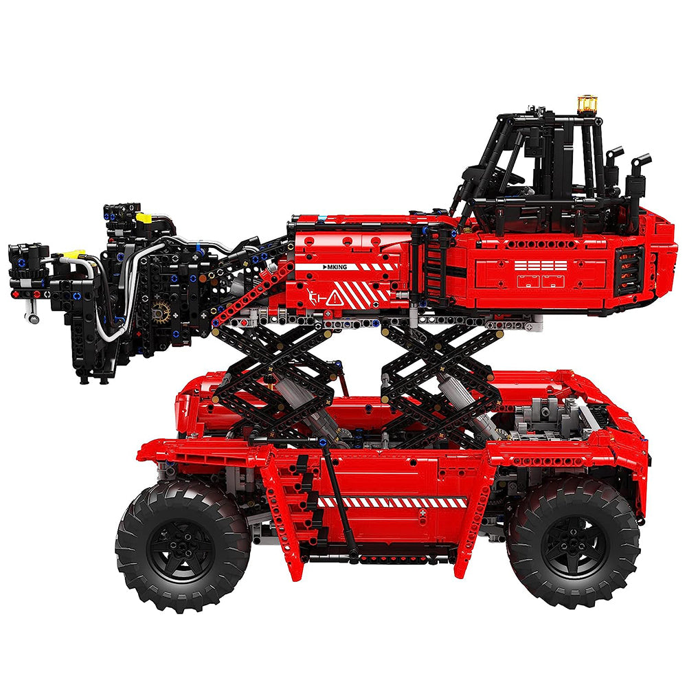 Technik Gabelstapler Container Gabelstapler, Technik 17030 Technik Truck Ferngesteuert groß Modell Bausatz Kompatibel mit Lego Technik