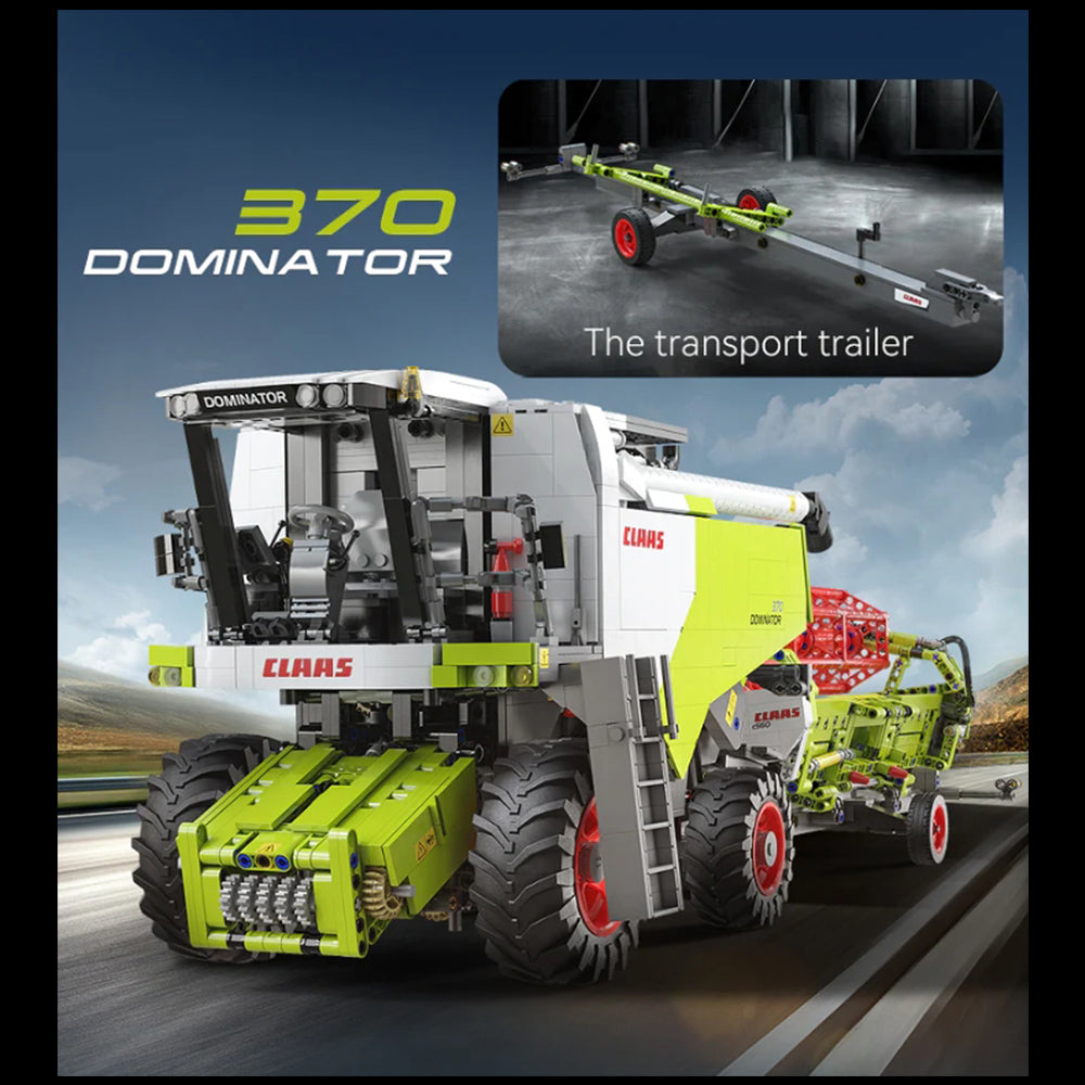 CLAAS Dominator 370 Mähdrescher, CADA C61508W Technik Mähdrescher, 4560+ Teile Technik 1:17 Groß Harvester mit Motoren Set für Kinder Erwachsene
