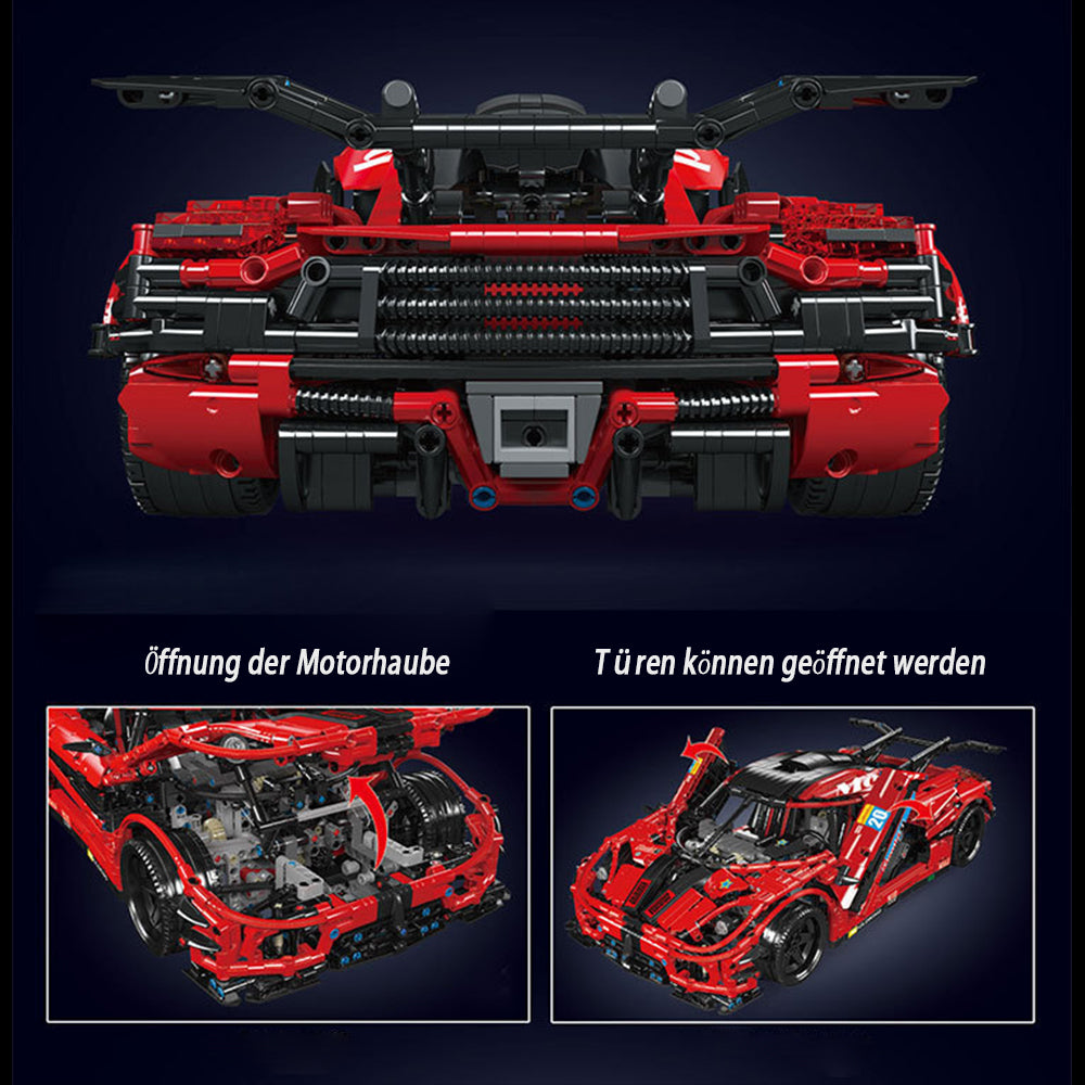 Technik Auto für Koenigsegg, 3063 Teile Technik Auto Ferngesteuert Auto Motorisierte Sportwagen Modellbau Custom Bausteine Kompatibel mit Lego Technik Auto