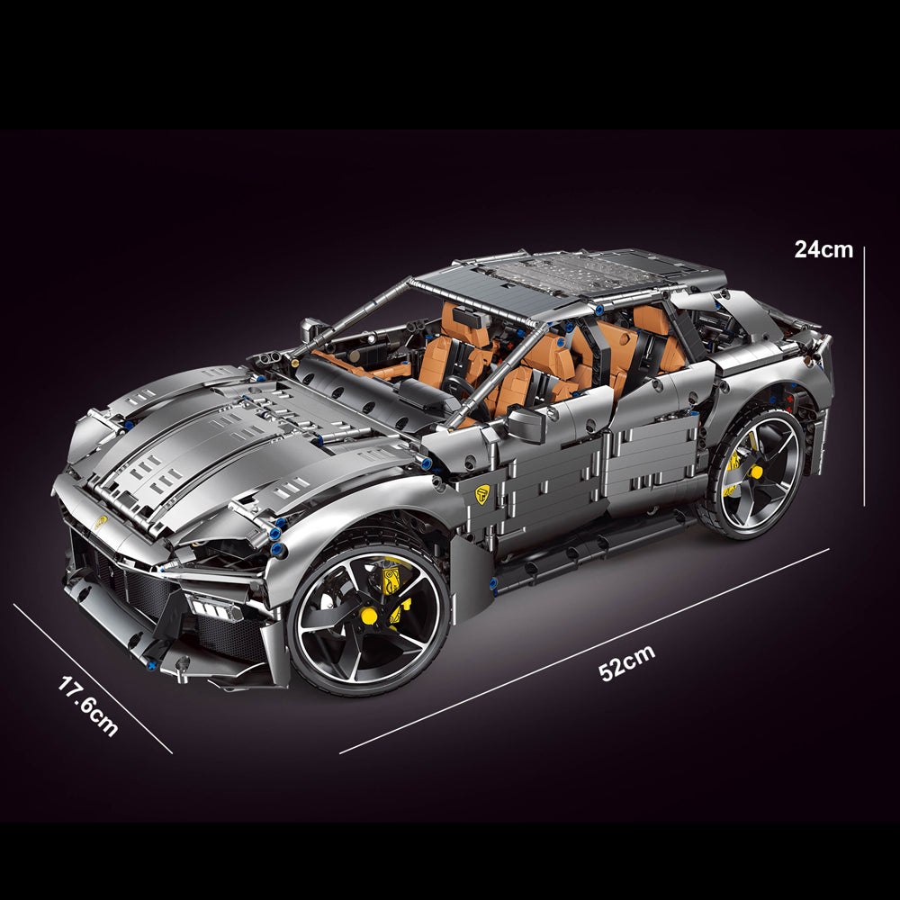 Technik Auto für Ferrari SUV, 3450+ Teile Technik Supercar Technik Auto Ferngesteuert Modell, Technik Auto Modell Kompatibel mit Lego Technik