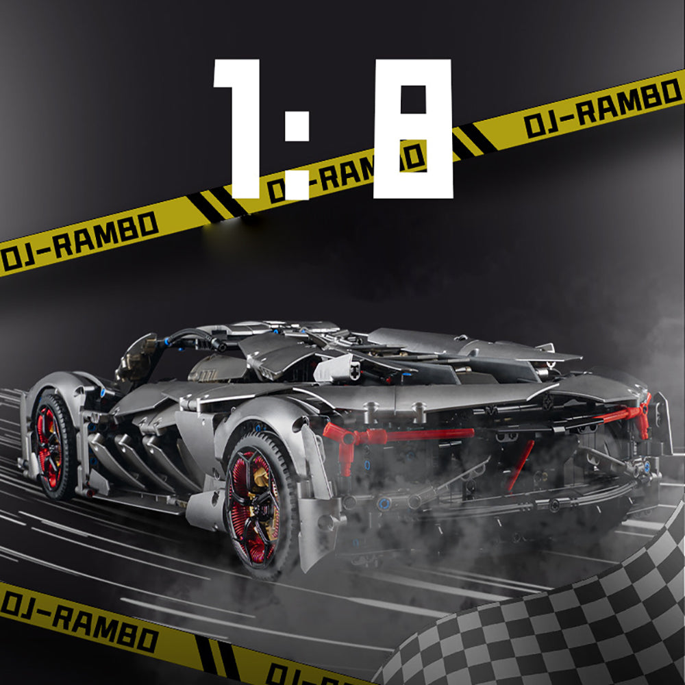 Technik Auto für Lamborghini Terzo Millennio, 3358 Teile Technik Auto Ferngesteuert Auto Motorisierte Sportwagen Modellbau Custom Bausteine Kompatibel mit Lego Technik Auto