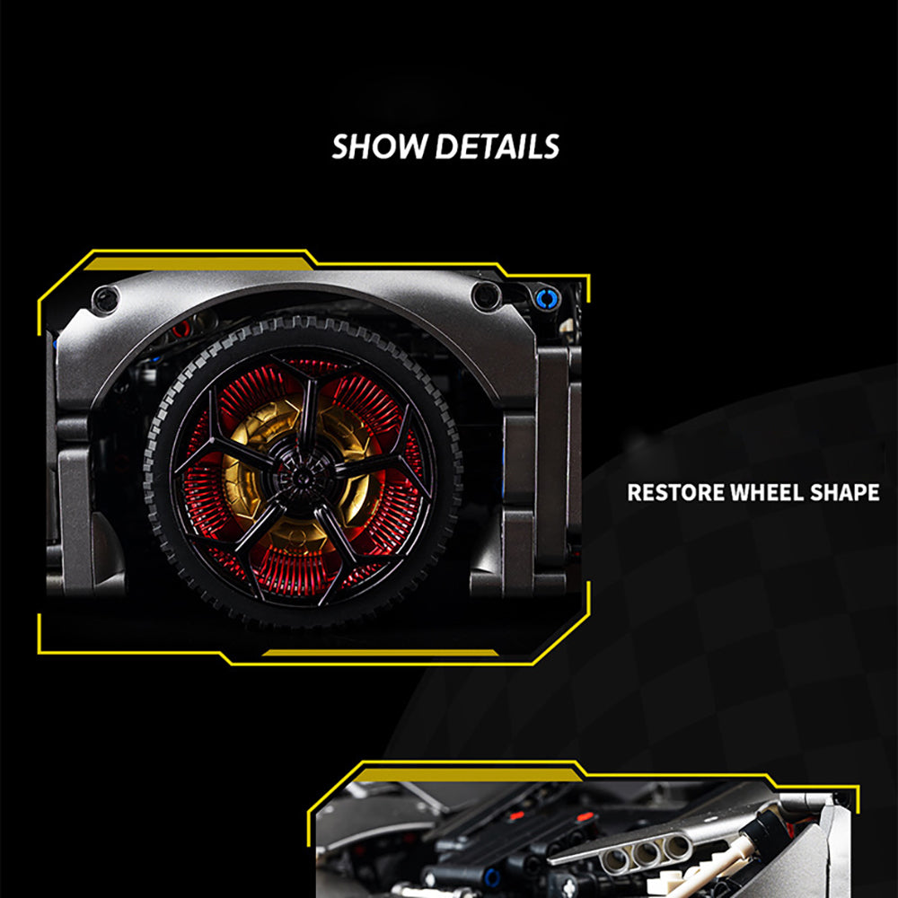 Technik Auto für Lamborghini Terzo Millennio, 3358 Teile Technik Auto Ferngesteuert Auto Motorisierte Sportwagen Modellbau Custom Bausteine Kompatibel mit Lego Technik Auto