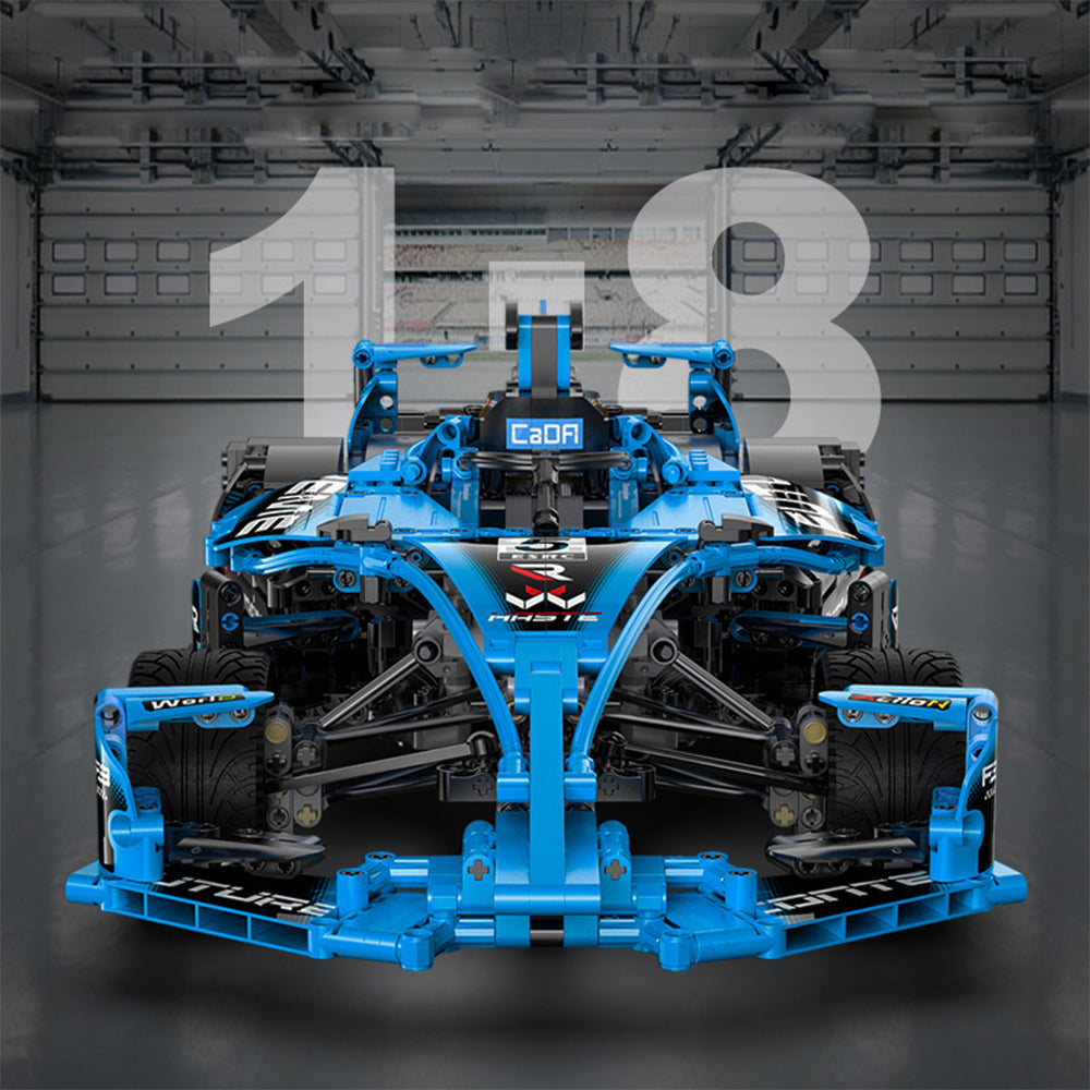 CADA C64004W Formula Racing, Technik Rennauto, Technik Auto, Maßstab 1: 8 Modell, 1667 Teile C64004 Bausatz, Mit Originalverpackung