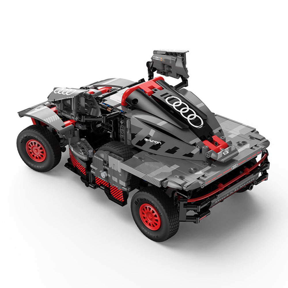 Technik Auto für Audi RS Q e-tron, Maßstab 1: 14 MOC Sportwagen Bausatz mit Motor KIemmbausteine für Kinder und Erwachsene