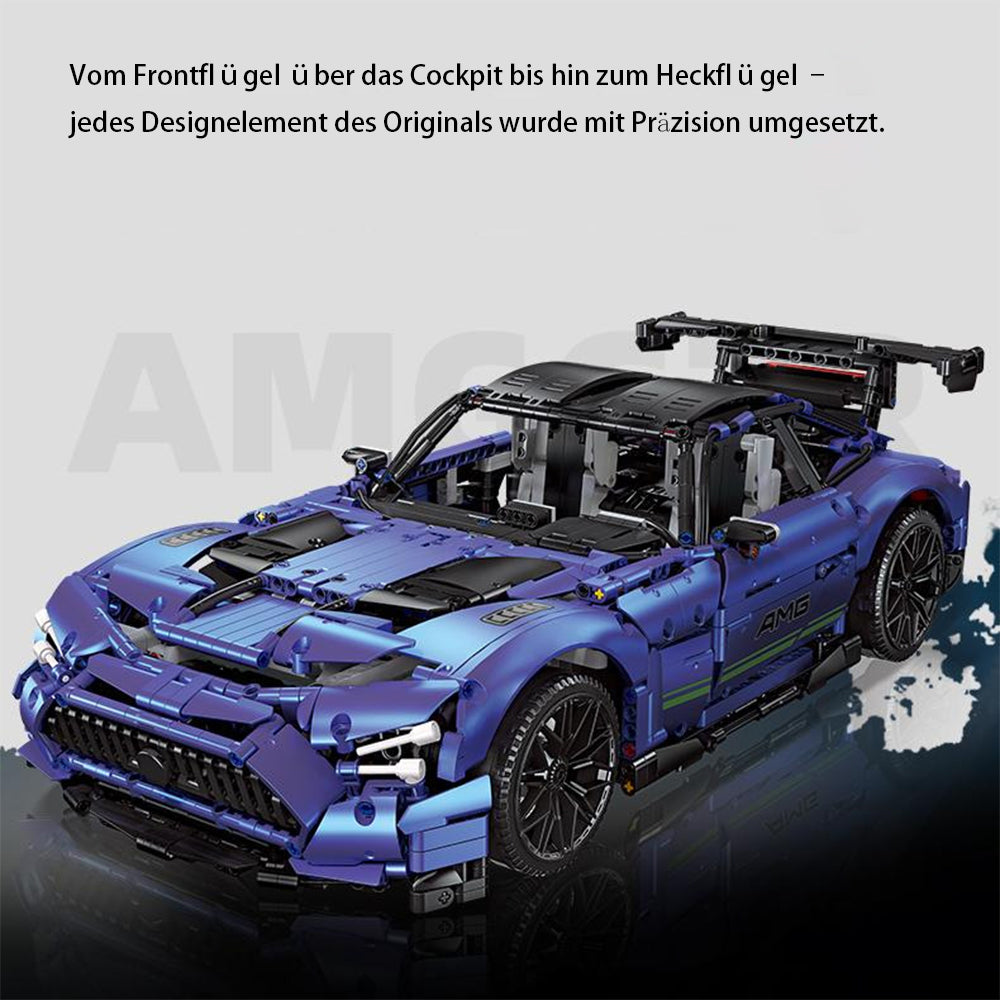 Technik Auto für AMG GT Supercar, Technik Rennauto KIemmbausteine, Maßstab 1: 9 Modell, 2886 Teile J92025 Bausatz