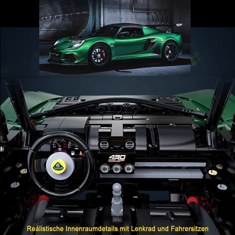 LOTUS Exige Cup 430, CaDA C61511W MOC Auto KIemmbausteine (3730 Teile)
