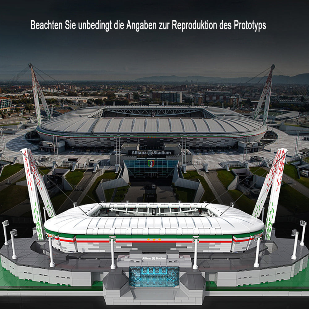 CADA C66021 Juventus Football Club- Allianz Arena Modell mit LEDs, 3638 Teile