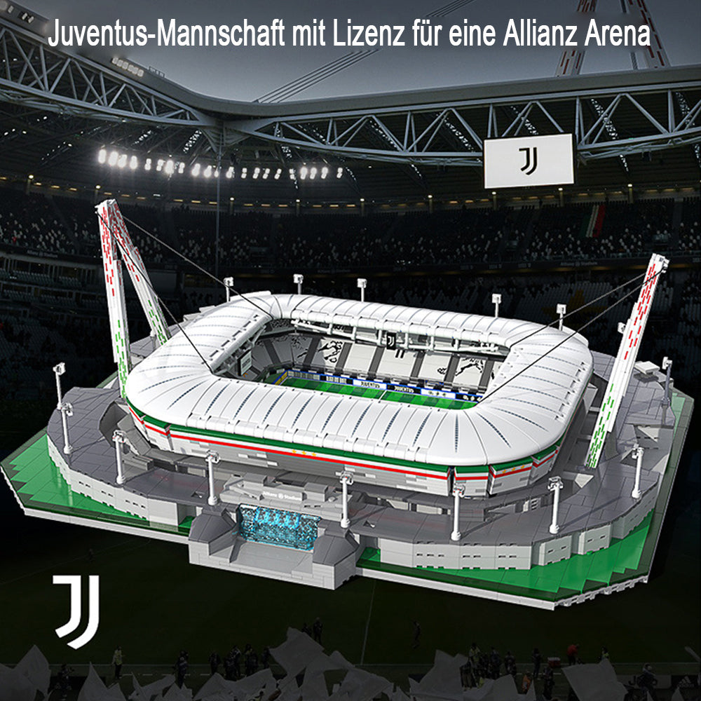 CADA C66021 Juventus Football Club- Allianz Arena Modell mit LEDs, 3638 Teile