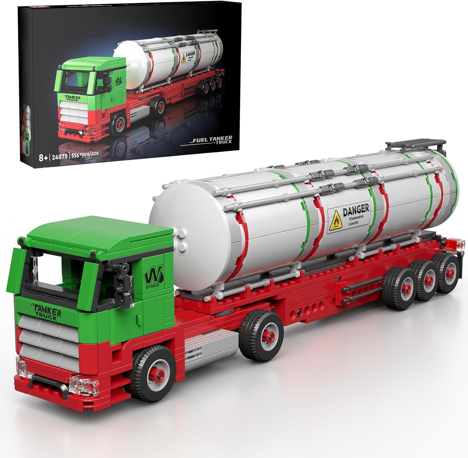 Technik Tank LKW Modellbausatz MOC Technik Tankwagen Baustaz