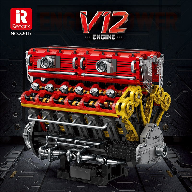 Technik V12 Engine Technik V12 Motor, 4719 Teile, RB-33017