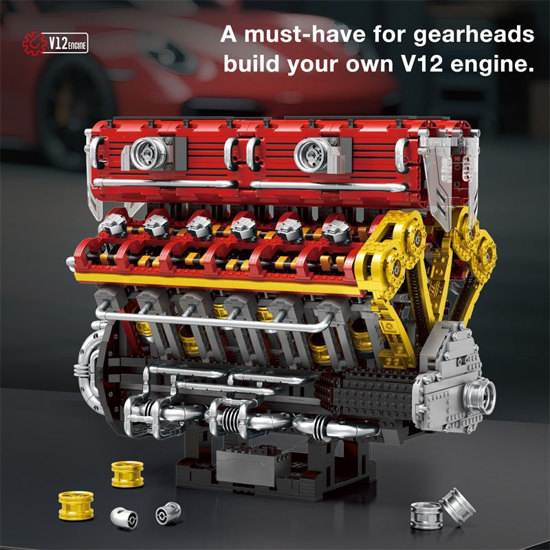 Technik V12 Engine Technik V12 Motor, 4719 Teile, RB-33017