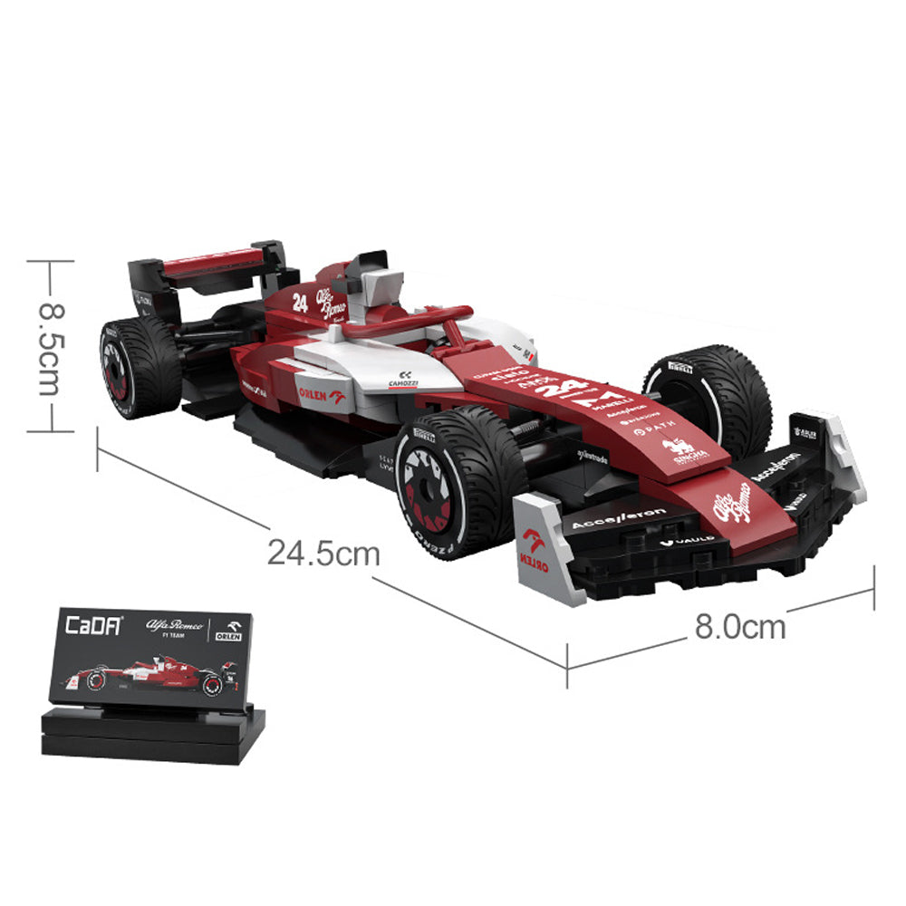 Alfa Romeo F1® Team ORLEN C42, CaDA C55026 MOC Rennauto KIemmbausteine (283 Teile)