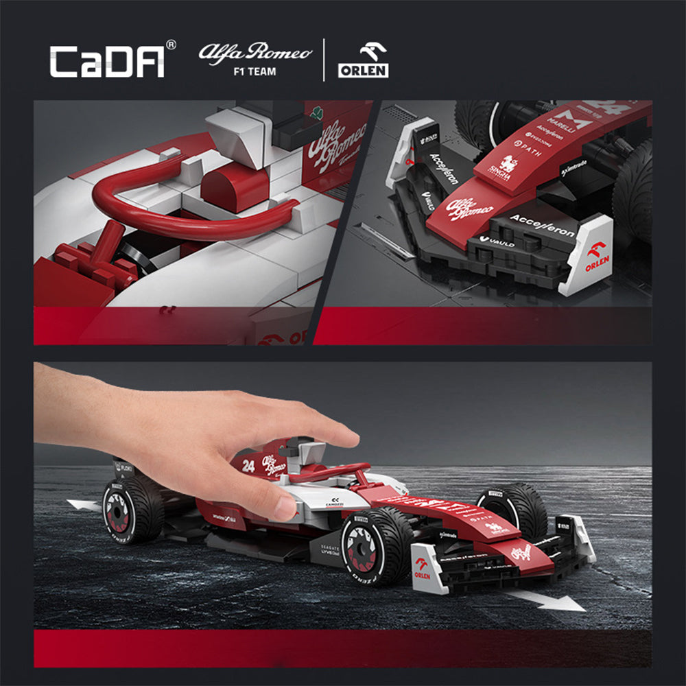 Alfa Romeo F1® Team ORLEN C42, CaDA C55026 MOC Rennauto KIemmbausteine (283 Teile)
