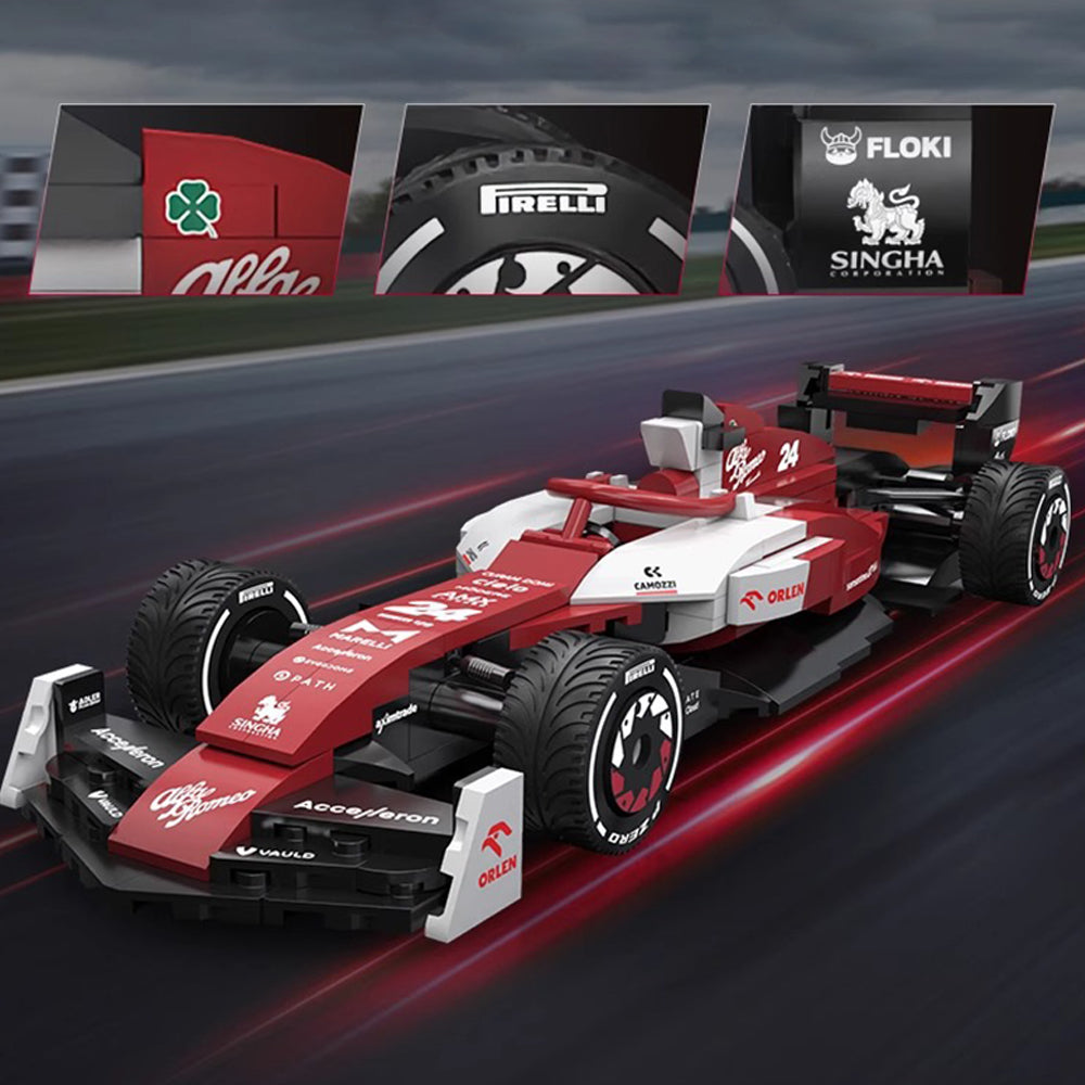Alfa Romeo F1® Team ORLEN C42, CaDA C55026 MOC Rennauto KIemmbausteine (283 Teile)