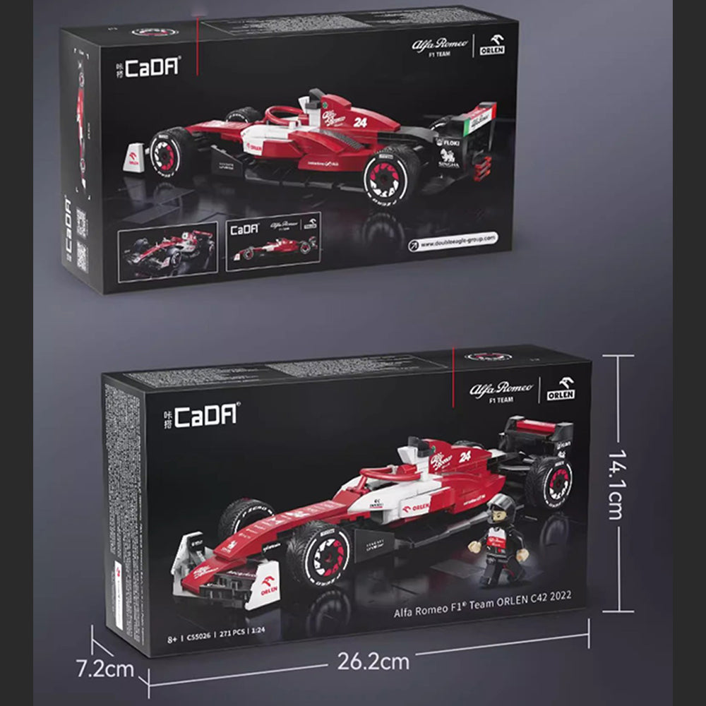 Alfa Romeo F1® Team ORLEN C42, CaDA C55026 MOC Rennauto KIemmbausteine (283 Teile)