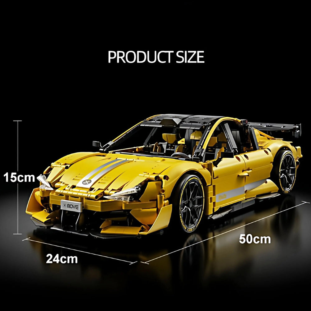 Technik Auto für Xiaomi SU7 Ultra, Technik Rennauto KIemmbausteine, Maßstab 1: 10 Modell,  2000+ Teile Technik 66649 Bausatz