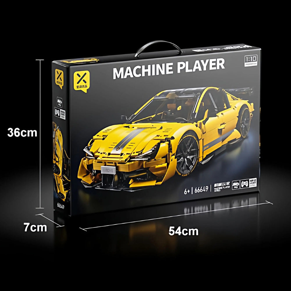 Technik Auto für Xiaomi SU7 Ultra, Technik Rennauto KIemmbausteine, Maßstab 1: 10 Modell,  2000+ Teile Technik 66649 Bausatz