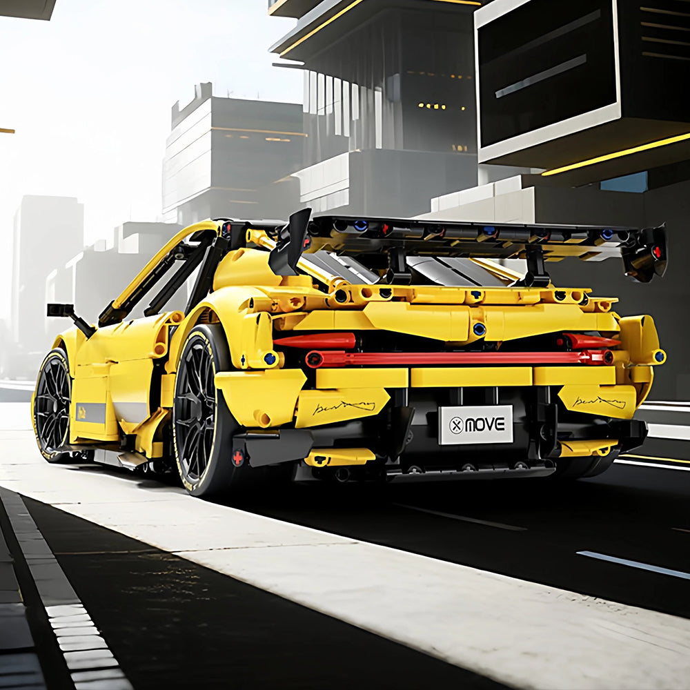 Technik Auto für Xiaomi SU7 Ultra, Technik Rennauto KIemmbausteine, Maßstab 1: 10 Modell,  2000+ Teile Technik 66649 Bausatz