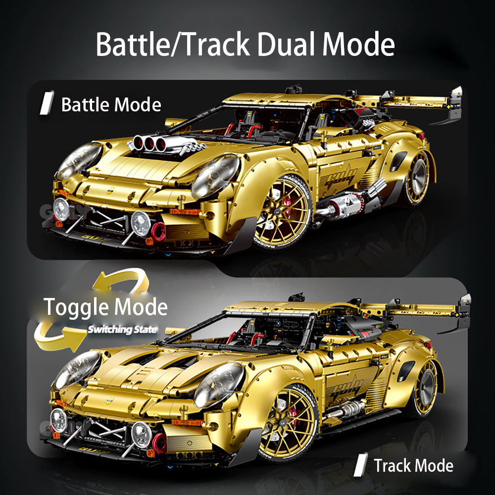 Technik Auto 1: 8 für Porsche GT3 RS Supercar, Groß Auto mit Motoren Set, Technik Auto ModeII Bausatz, 3800 TeiIe MOC Superauto ModeII, für GT3 RS Technik Auto