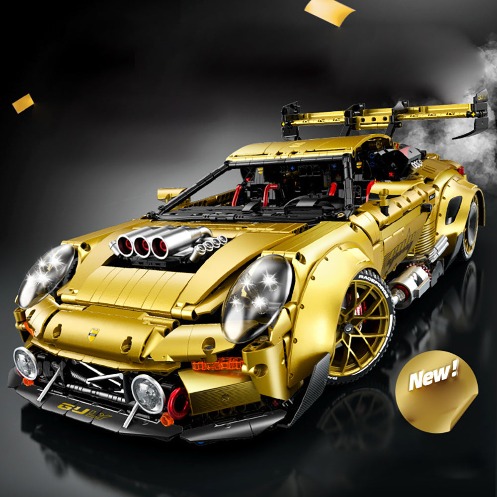 Technik Auto 1: 8 für Porsche GT3 RS Supercar, Groß Auto mit Motoren Set, Technik Auto ModeII Bausatz, 3800 TeiIe MOC Superauto ModeII, für GT3 RS Technik Auto